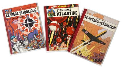 null Blake and Mortimer - Set of 3 albums: Swordfish I (Peau d'ours, well 32, Lion...
