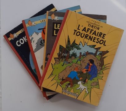 null Tintin - Set of 4 albums : Bijoux, Coke en stock, Affaire Tournesol, Au tibet....