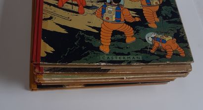 null Tintin - Ensemble de 7 albums: 7 boules de cristal (B22), Affaire Tournesol...