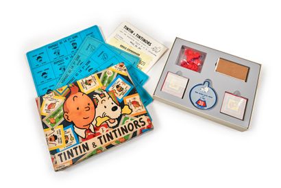 null Tintin and Tintinors : Game published by Noel in Montbrison. Complete. Old trace...