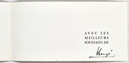 HERGÉ - Greeting card 1974: Series of strips from Les Bijoux de la Castafiore, Coke...