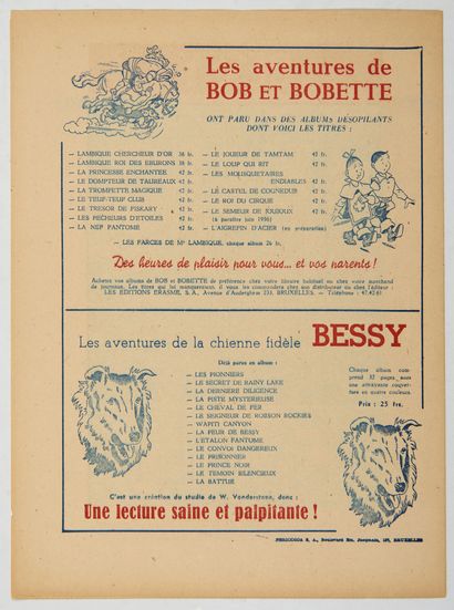 null Bob et Bobette - Advertising booklet from 1956 : Small booklet with the boisterous...