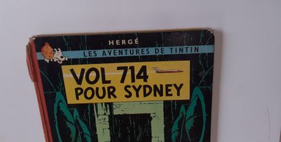 Hergé - dédicace : Tintin Vol 714 pour Sydney, Edito Princeps Tirage limité à 2000...