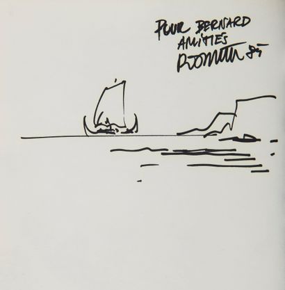 Rosinski - dédicace : Thorgal 7. First edition with a drawing of a boat on the sea....