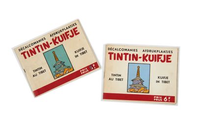 Decals - Set of 2 booklets : Tintin in Tibet,...