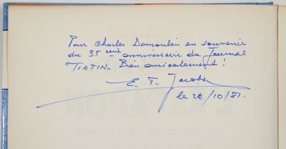 Jacobs - dédicace : Le secret de l'Espadon I (1970) with three lines of dedication...