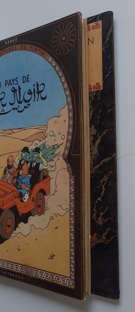 null Tintin - Ensemble de 2 albums: Temple du soleil, Au pays de l'Or noir. Editions...