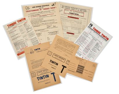 Tintin - Miscellaneous documents : Set of...