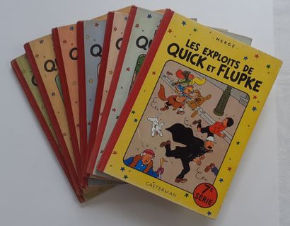 null Quick et Flupke - Ensemble de 7 albums : 1, 2, 3, 4, 5, 6, 7. Editions originales....