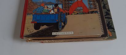 null Tintin - Ensemble de 3 albums : Au pays de l'or noir (EO), Objectif Lune (B10),...