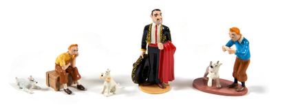 Tintin/Moulinsart - Ensemble de 4 personnages :...