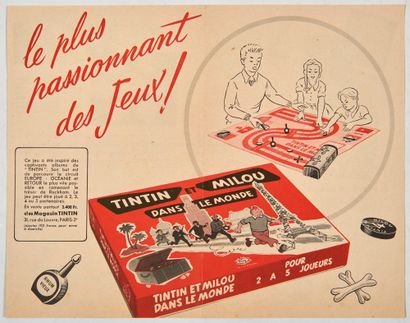 Tintin - Publicité pour les magasins Tintin :...