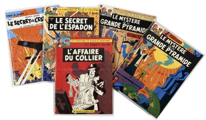 null Blake et Mortimer - Ensemble de 5 albums : Espadon I (1970), Espadon II (1970),...