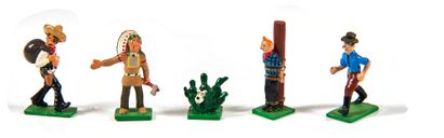 null Tintin/Moulinsart - Set of 2 mini-series : In the Congo and Tintin Far West....