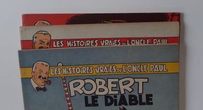ONCLE PAUL - Set of 3 albums : Robert le diable, three children against the Indians,...