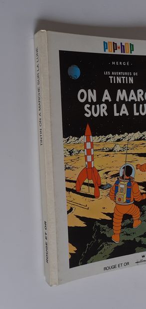 null Tintin - Pop-Hop On a marché sur la lune : First edition with movements from...