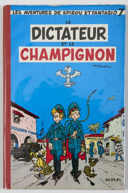 Franquin - dédicace : The dictator and the mushroom, original Belgian edition with...