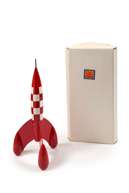 null Tintin/Moulinsart/ Aroutcheff - Lunar Rocket : 38 cm model with white box and...