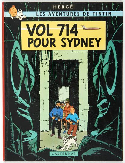Hergé - dédicace : Flight 714 for Sydney. First edition (p 42, are you going to tell...