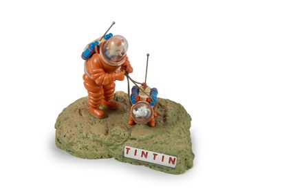 null Tintin/Moulinsart - Set of 5 dioramas : The Black Island, Coke and Stock, The...