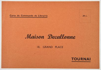 null Tintin - Carte de souscription de 1955 : Superbe document de pré-réservation...