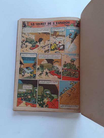 null Tintin - reliure éditeur belge 3 : Ensemble des fascicules 24 (12/06/1947) à...