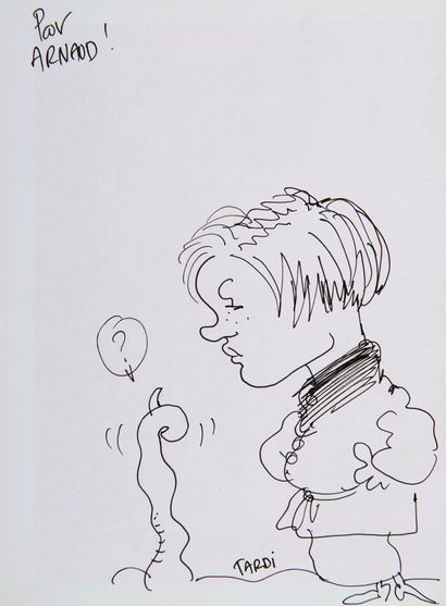 Tardi - Set of 3 dedications: Adèle Blanc-Sec le noyé à deux têtes (September 1985,...
