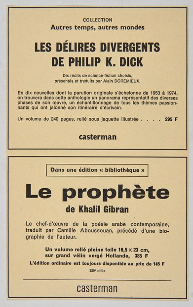 null Bon anniversaire Tintin : Joli feuillet publicitaire édité par Casterman. Très...