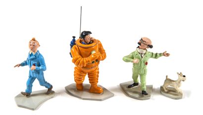 Tintin/Moulinsart - Ensemble de 4 personnages :...