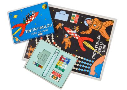 Tintin to the moon : Game published by Noel...