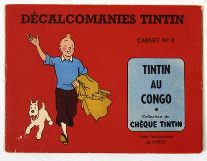 null Décalcomanies - Tintin au Congo : Carnet n°6 de la série offerte par le chèque...