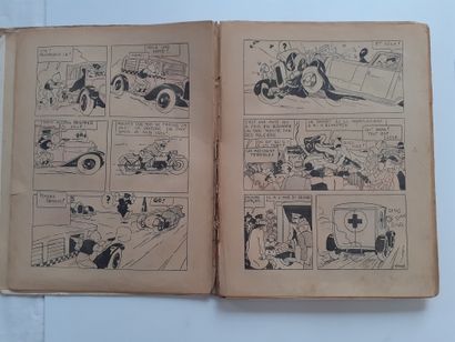 null Tintin B&W - In America : First edition (1st thousand). A cloth has been added...