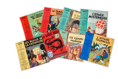 Tintin - Set of 8 Pathé Marconi discs : The...
