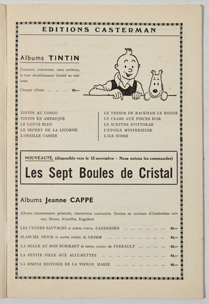 null Tintin/Spirou - Catalogue AMP : Superbe catalogue présentant les livres pour...