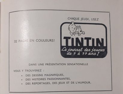 null Tintin - Publicité : Rarissime programme de la fancy-fair de l'Institut St Boniface...