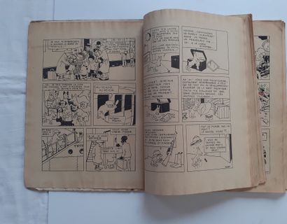 null Tintin N&B - Au Congo : Edition originale (5ème mille) dos toilé vert. Le 4ème...