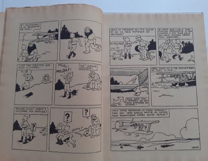 null Tintin N&B - Au Congo : Edition originale (5ème mille) dos toilé vert. Le 4ème...