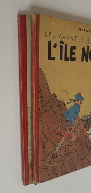 null Tintin - Set of 2 albums : Etoile (B2, 1947), Ile noire (B2, 1947). Good co...