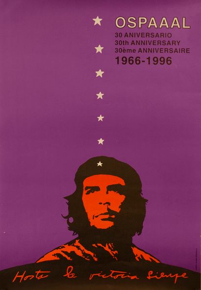 null OSPAAAL. RIVADULLA Eladio. 30ème Anniversaire. 1966-1996. Le Che. Hasta la Victoria...