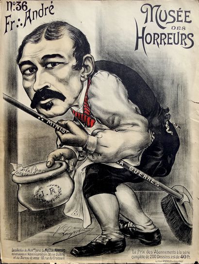 null DREYFUS CASE. LENEPVEU Victor. Museum of Horrors. N°36 Fr. André. June 26, 1900....