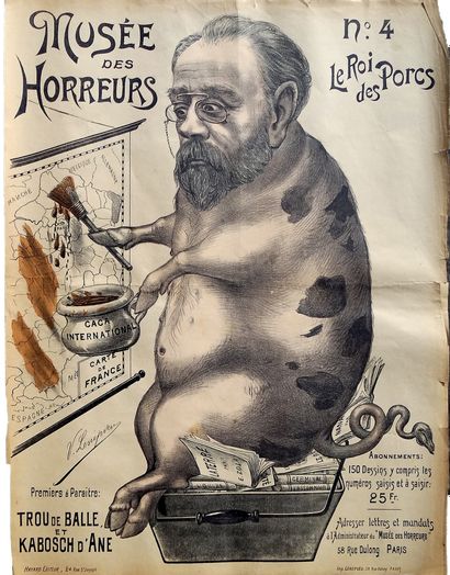 null DREYFUS CASE. LENEPVEU Victor. Museum of Horrors. N°4 The King of Pigs. November...