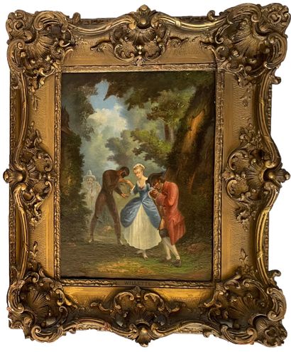 null Adolphe WILLETTE (1857-1926)

La courtisane et les artistes

Huile sur toile...