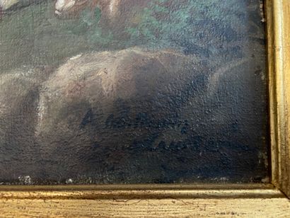 null Nicolas LANCRET（后）

加兰特场景

油画，右下角有签名的痕迹

60 x 80厘米