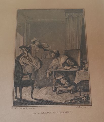 null Jean Michel MOREAU (1741-1814)

Scène des pièces de Molière 

 17 gravures 

13...