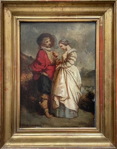 null Charles CHASSEVENT (19th-20th century)

Loving dalliance

Oil on panel signed...