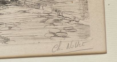 null Ch. NOLLET 

Paris, Rue du Chevalier de la Barre

Engraving titled and countersigned...