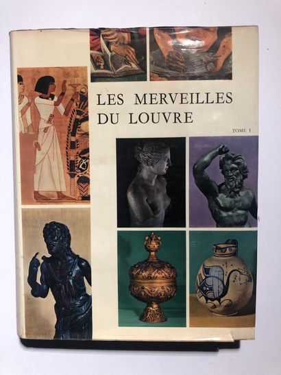 null 2 Volumes "LES MERVEILLES DU LOUVRE", Collection Réalités, Ed. Hachette, 1958,...