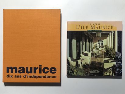 null 2 Volumes : "MAURICE, DIX ANS D'INDÉPENDANCE", Ed. Ilse de France, 1977, Tranche...
