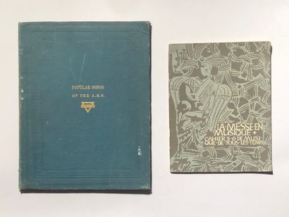 null 7 Volumes : "POPULAR SONGS OF THE A.E.F", Compiled for use in the huts of the...
