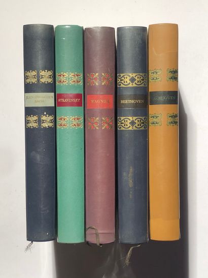 null 5 Volumes : "RICHARD WAGNER", Collection Génie & Réalités, Ed. Hachette, 1967...